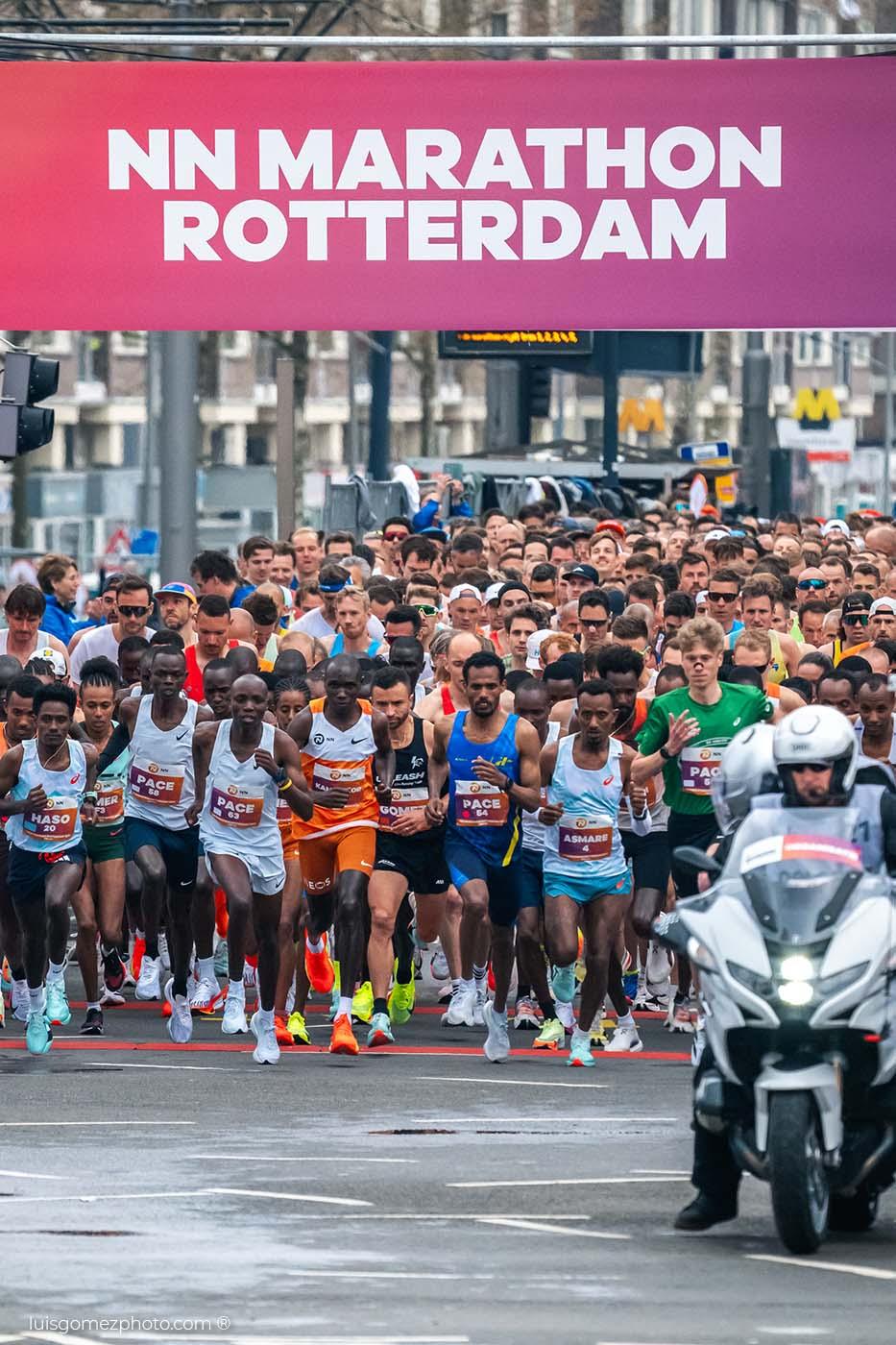 Fotógrafo de eventos deportivos - Maratón de Roterdam, fotografía de eventos deportivos en Europa. Grandes eventos deportivos